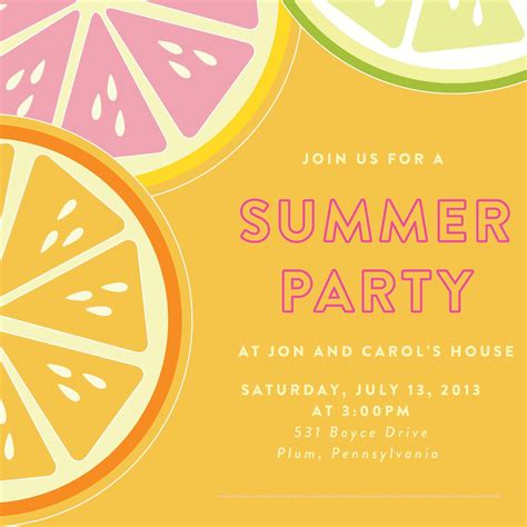 summer party invitation ideas|summer party invitation wording ideas.